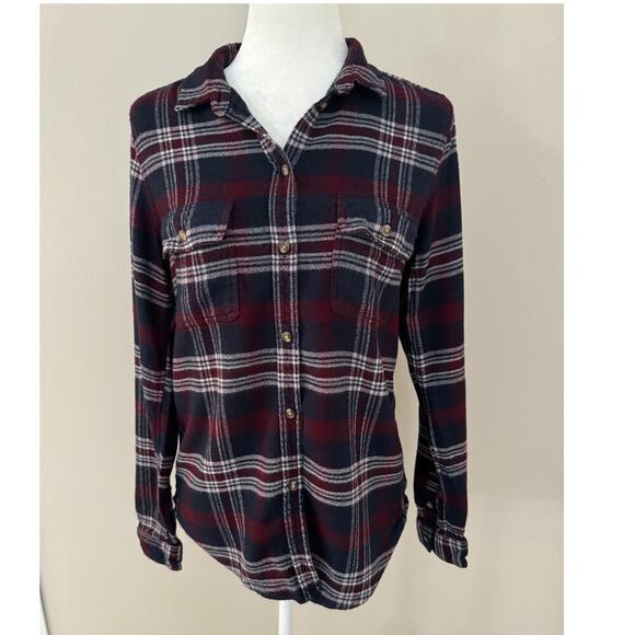 American Eagle Amazingly Soft Button Down Flannel Shirt - Slim Fit Medium - Picture 1 of 7